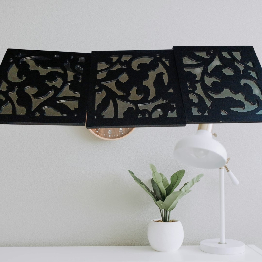 Sophisticated Black Wall Art Panel